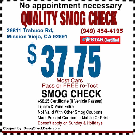 Smog Check Coupon